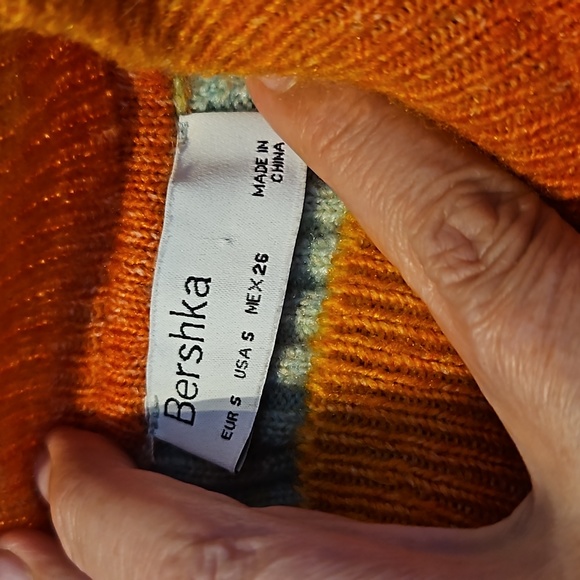 Bershka size S rainbow stripe stretch jumper very good carefully worn condition - Picture 16 of 16